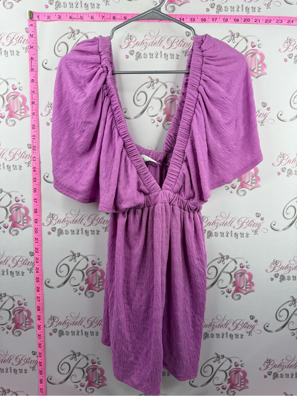 Free People romper flowy boho beach Lavender Short Flutter Sleeve jumper shorts